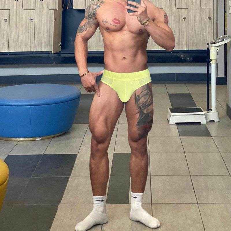 Men's Sexy Breathable Briefs - Stylish Cotton with Embossed Pattern