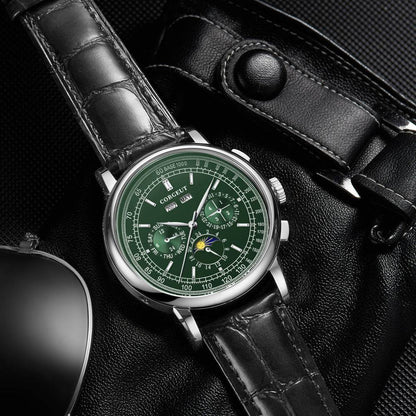 Men's Automatic Mechanical Watch - Waterproof Calendar & Stylish Design - Buy Center