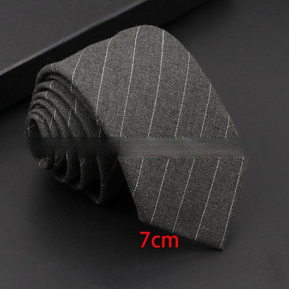 Korean Artificial Woolen Necktie for Men - Casual & Formal Accessory 2025 - Buy Center