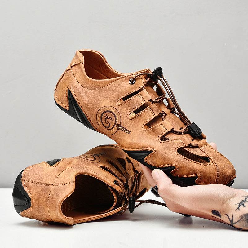 Plus Size Men's Casual Beach Sandals - Comfortable Slip-On & Stylish - Buy Center