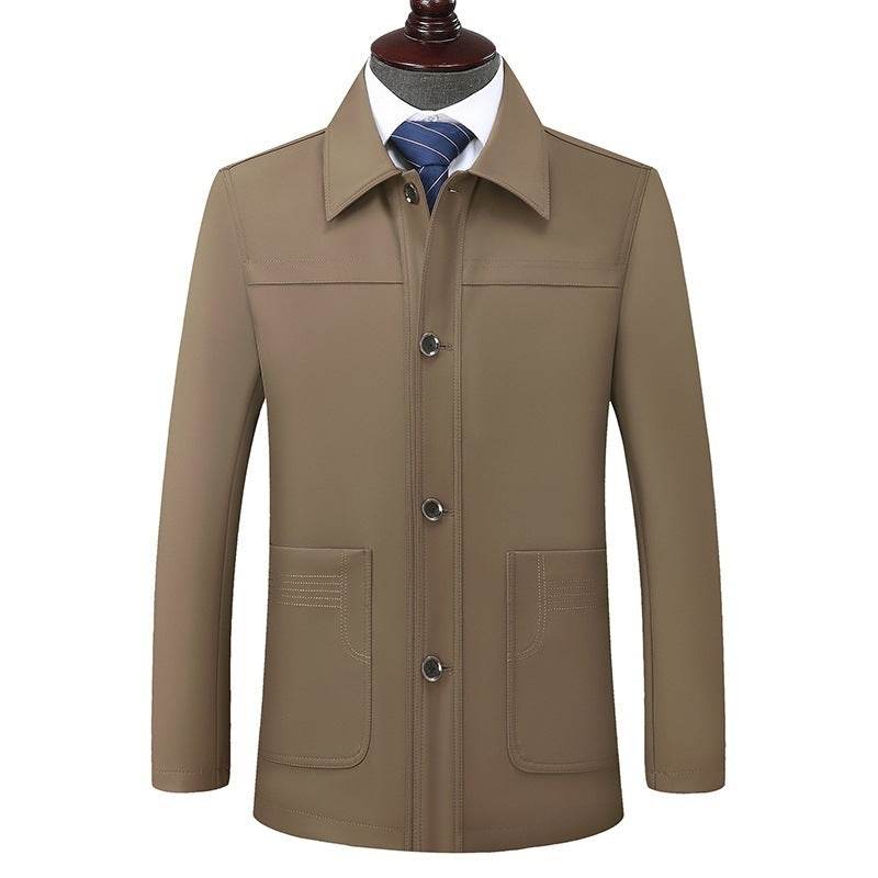 Plus Size Men's Jacket - Turn-Down Collar Coat for Modern Style 2025 - Buy Center