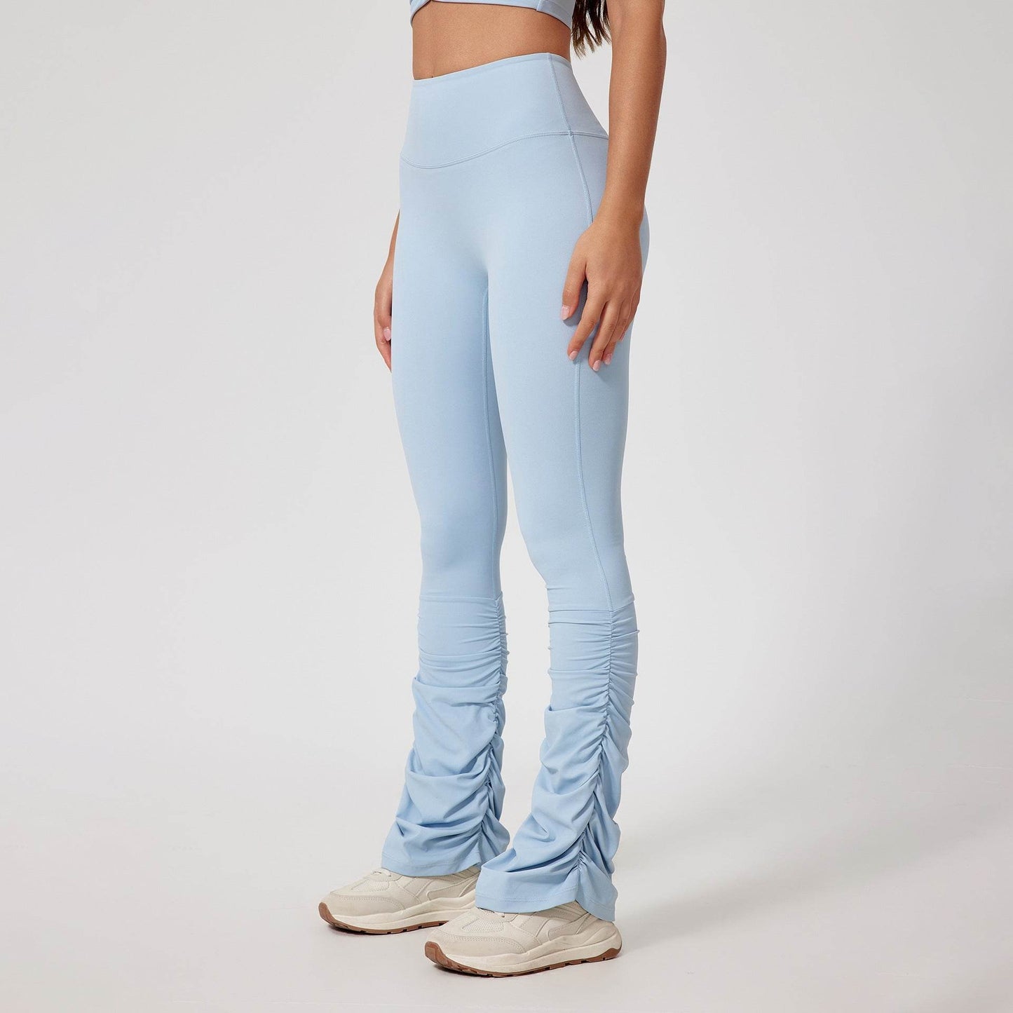 High Waist Tight Yoga Trousers - Breathable Nylon for Casual & Active Wear - Buy Center