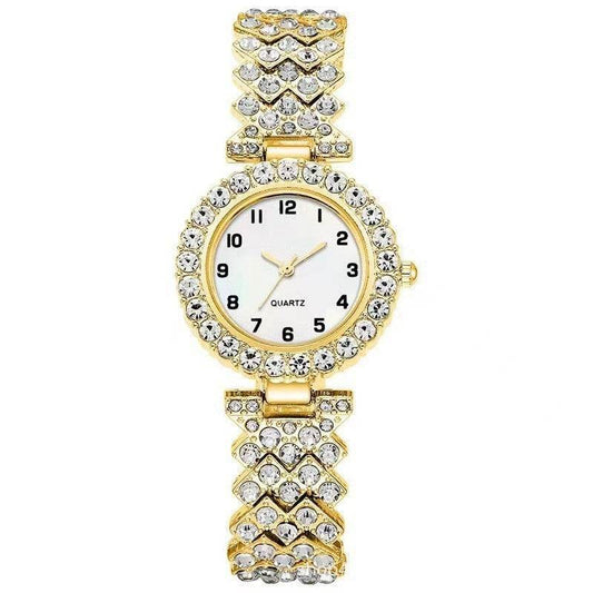 Luxury Women's Watch Set - Silver Strap Quartz & Bracelet Gift 2025 - Buy Center