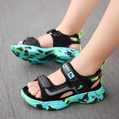 Stylish Children's Soft Leather Sandals - Non-Slip Fashion for Kids - Buy Center