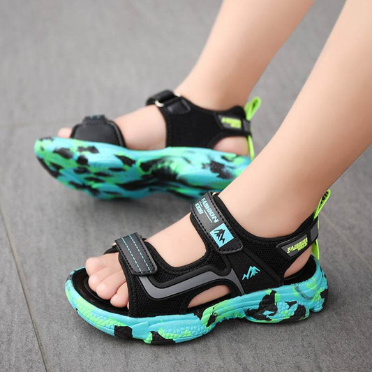 Stylish Children's Soft Leather Sandals - Non-Slip Fashion for Kids - Buy Center