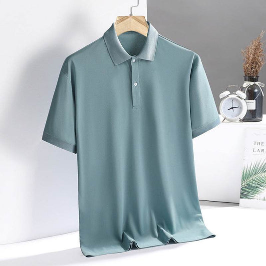 Buycenter Dad's Business Casual Lapel Half Sleeve Shirt - Summer Trendy - Buy Center