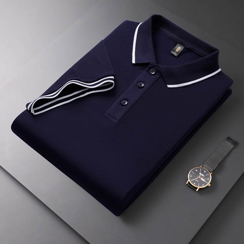 Men's Solid Polo Shirt - Short Sleeve Cotton T-Shirt in Vibrant Colors - Buy Center