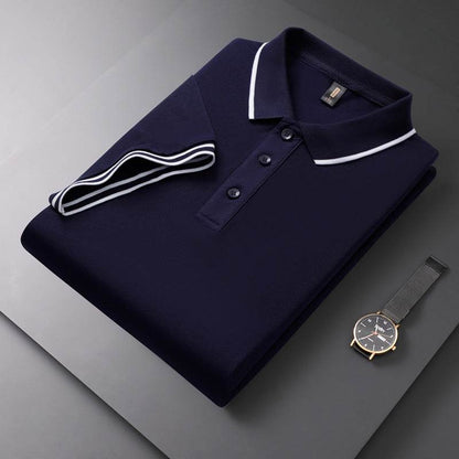 Men's Solid Polo Shirt - Short Sleeve Cotton T-Shirt in Vibrant Colors - Buy Center