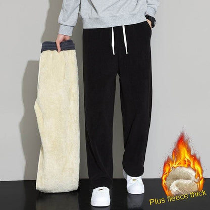 Winter Men's Cashmere Harem Pants - Stylish Wide-Leg Trousers 2025 - Buy Center