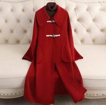 Buycenter Women's Cashmere Coat - Loose Fitting Trench in Soft Colors - Buy Center
