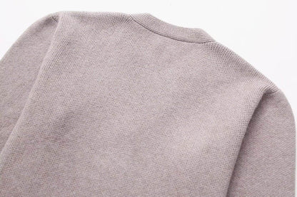 Women's Knitted Jacket - Versatile Khaki Cardigan for Every Occasion - Buy Center