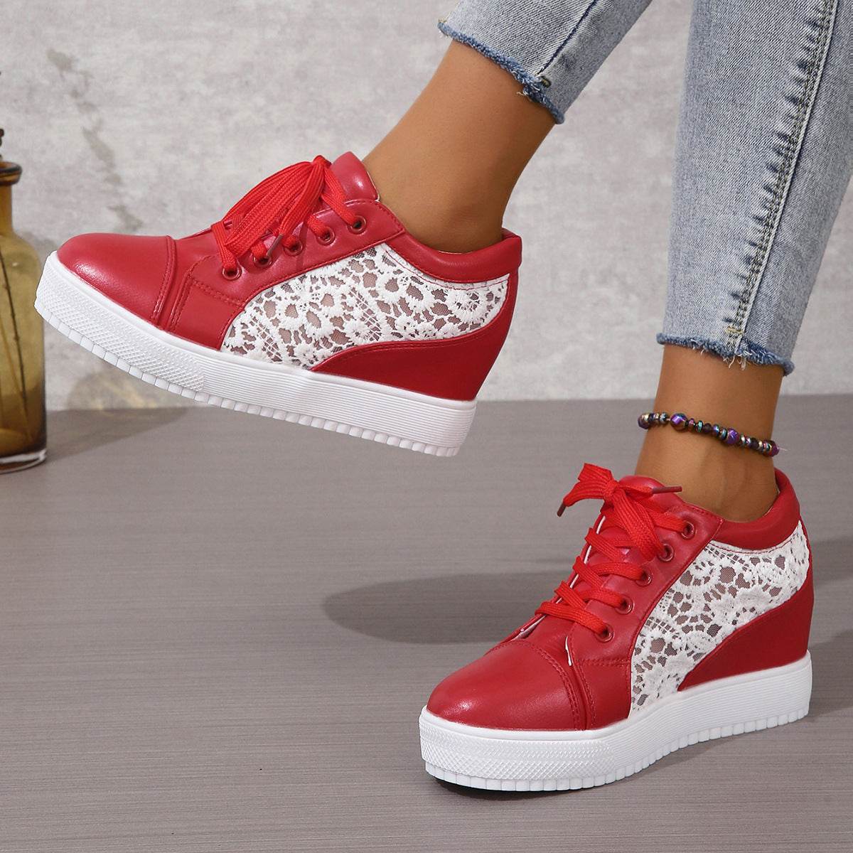 Buycenter Casual Height Increasing Insole Flats for Women - Summer Styles - Buy Center