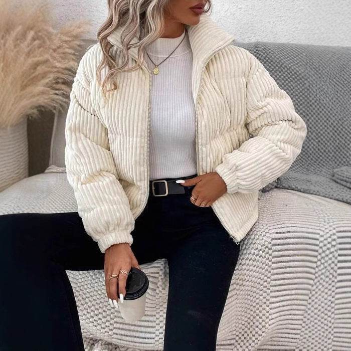 Stylish Corduroy Jacket for Women - Casual Loose Fit, Durable Warmth - Buy Center