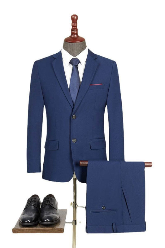 Buycenter Men's Business Suit - Slim Fit Two-Piece Plus Size - Buy Center