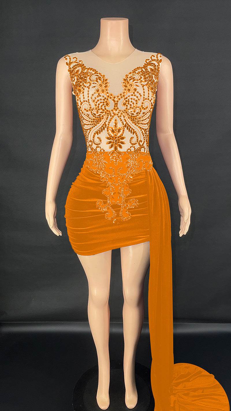 Summer Luxury Evening Dress - Elegant A-Line Cocktail Dress for Women - Buy Center