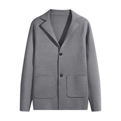 Buycenter Men's Slim Fit Knitted Cardigan - Stylish Long Sleeve Coat 2025 - Buy Center