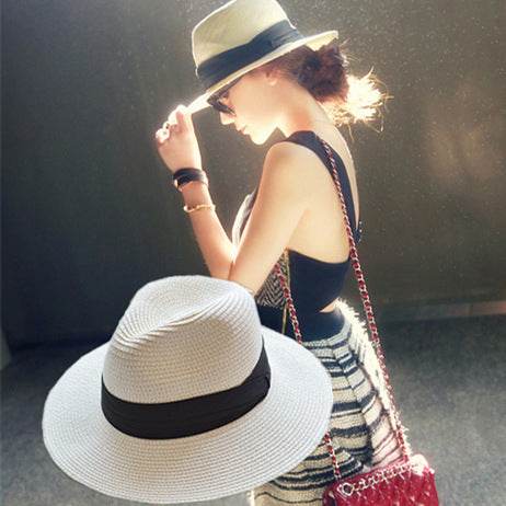 Buycenter Big Brim Beach Hat - Breathable Straw Sunshade Accessory - Buy Center