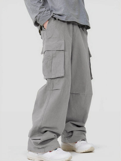 BuyCenter Three-Dimensional Pocket Overalls - Casual Lace-Up Pants 2025 - Buy Center