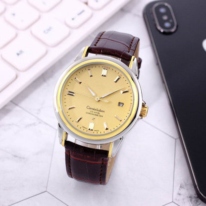 Buy Center Stainless Steel Mechanical Skeleton Watch - 40.5mm Dial Size - Buy Center