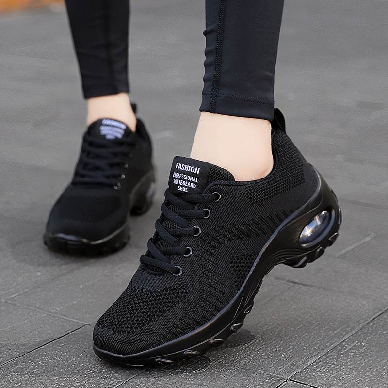 Women's Round Toe Lace-Up Mesh Sneakers - Stylish & Breathable Comfort - Buy Center