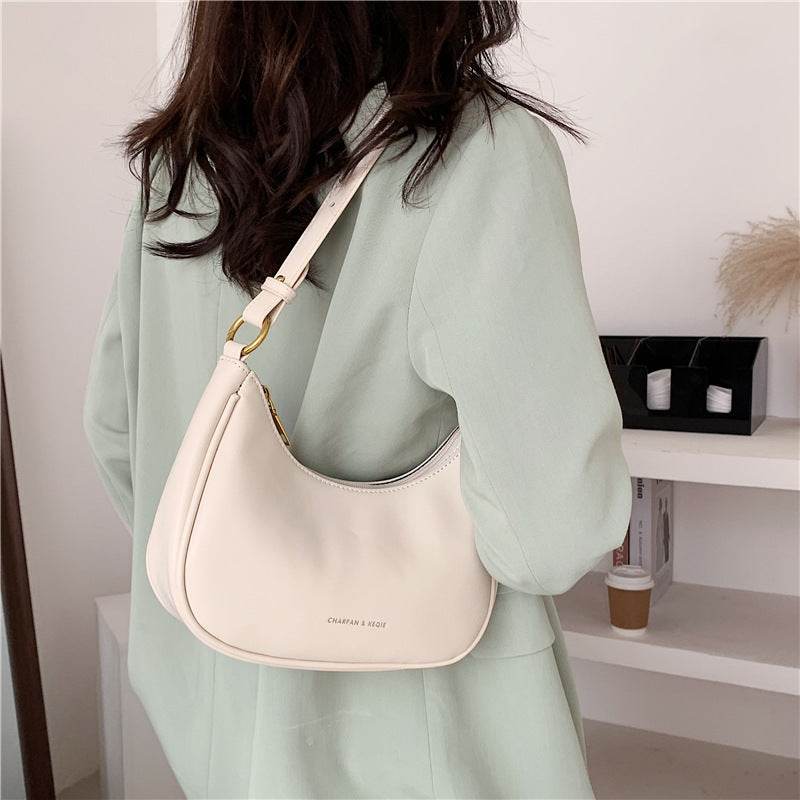 Buycenter Korean Style Messenger Bag - Trendy Crescent Design, Soft Handle - Buy Center
