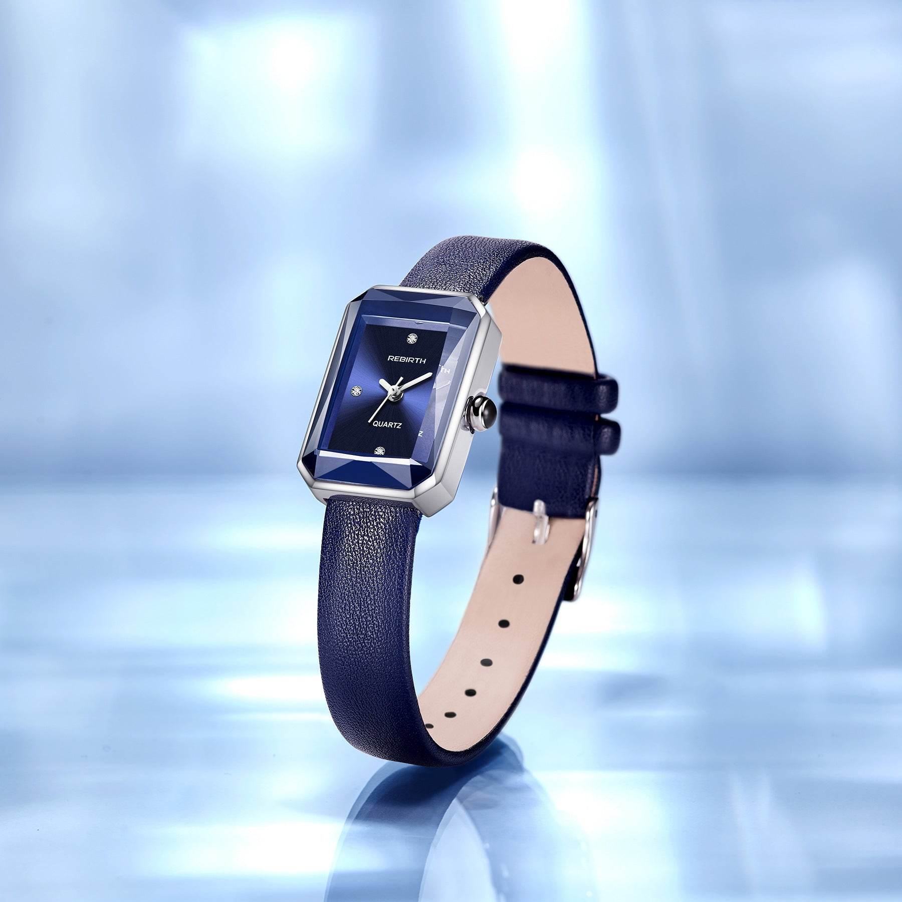 Exquisite Square Diamond Quartz Watch - Stylish & Waterproof for Women - Buy Center