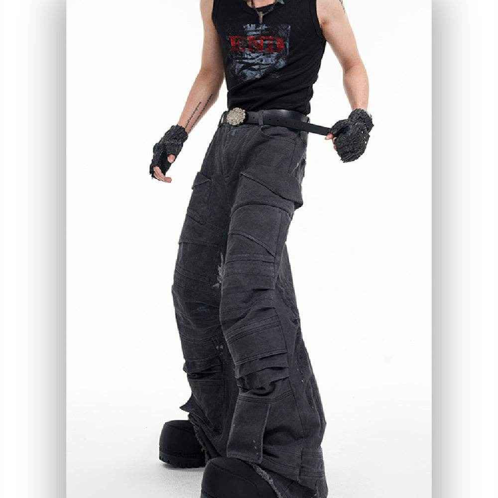 Heavy Industry Pleated Jeans - Vintage Style for Modern Men, Sizes S-XL
