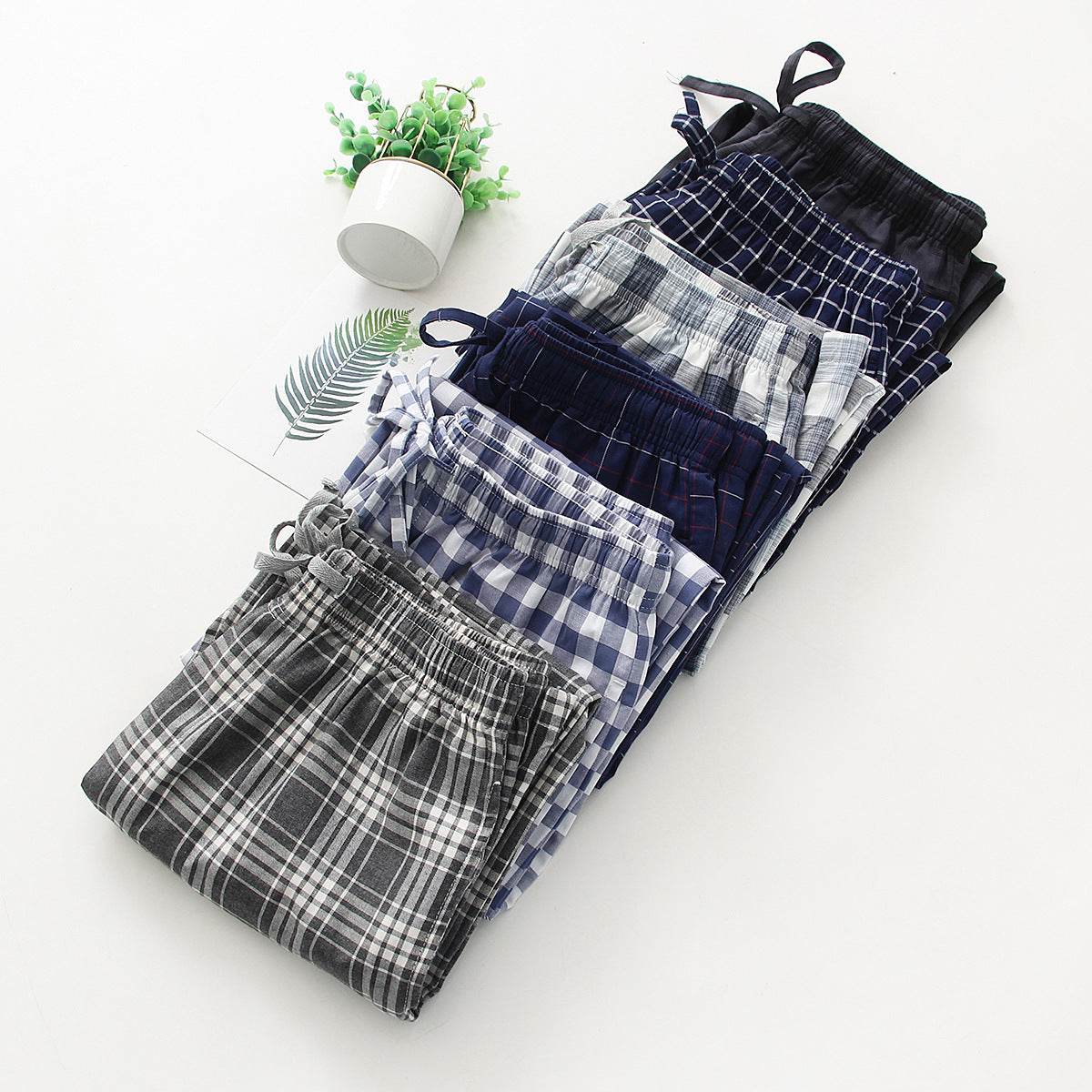 Buycenter Men's Thin Cotton Pajamas - Comfortable & Breathable Sleepwear - Buy Center