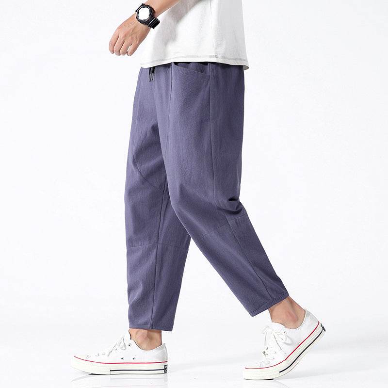 Loose Cotton Linen Cropped Harem Pants - Casual Open Leg Style 2025 - Buy Center