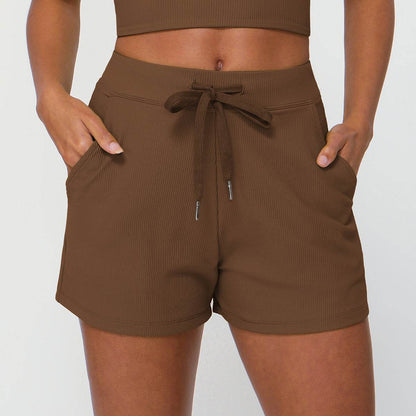 Women's Quick-Drying Yoga Shorts - Stylish Drawstring & Loose Fit - Buy Center