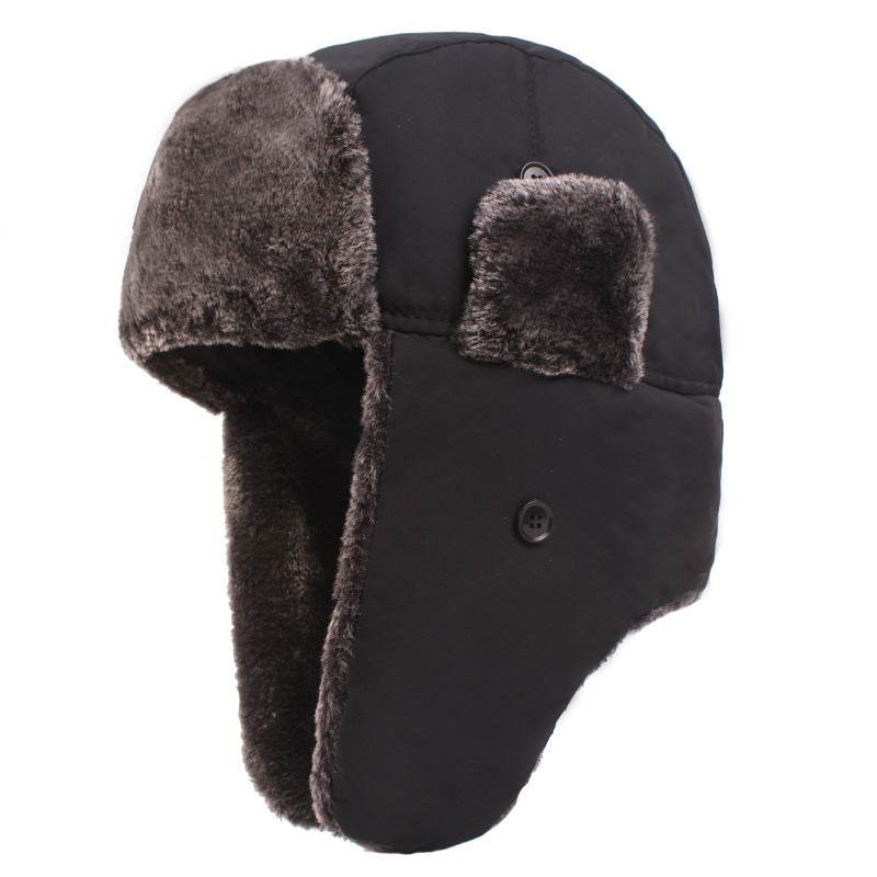 Men's Plus Velvet Ear Protection Bomber Hat - Stylish Cold Weather Accessory - Buy Center