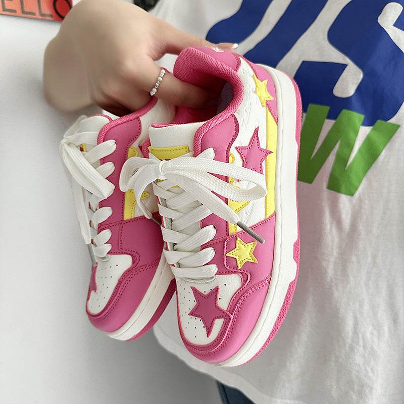 Trendy Retro Five-Pointed Star Sports Board Shoes - Lightweight & Stylish - Buy Center