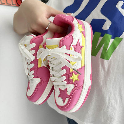 Trendy Retro Five-Pointed Star Sports Board Shoes - Lightweight & Stylish - Buy Center