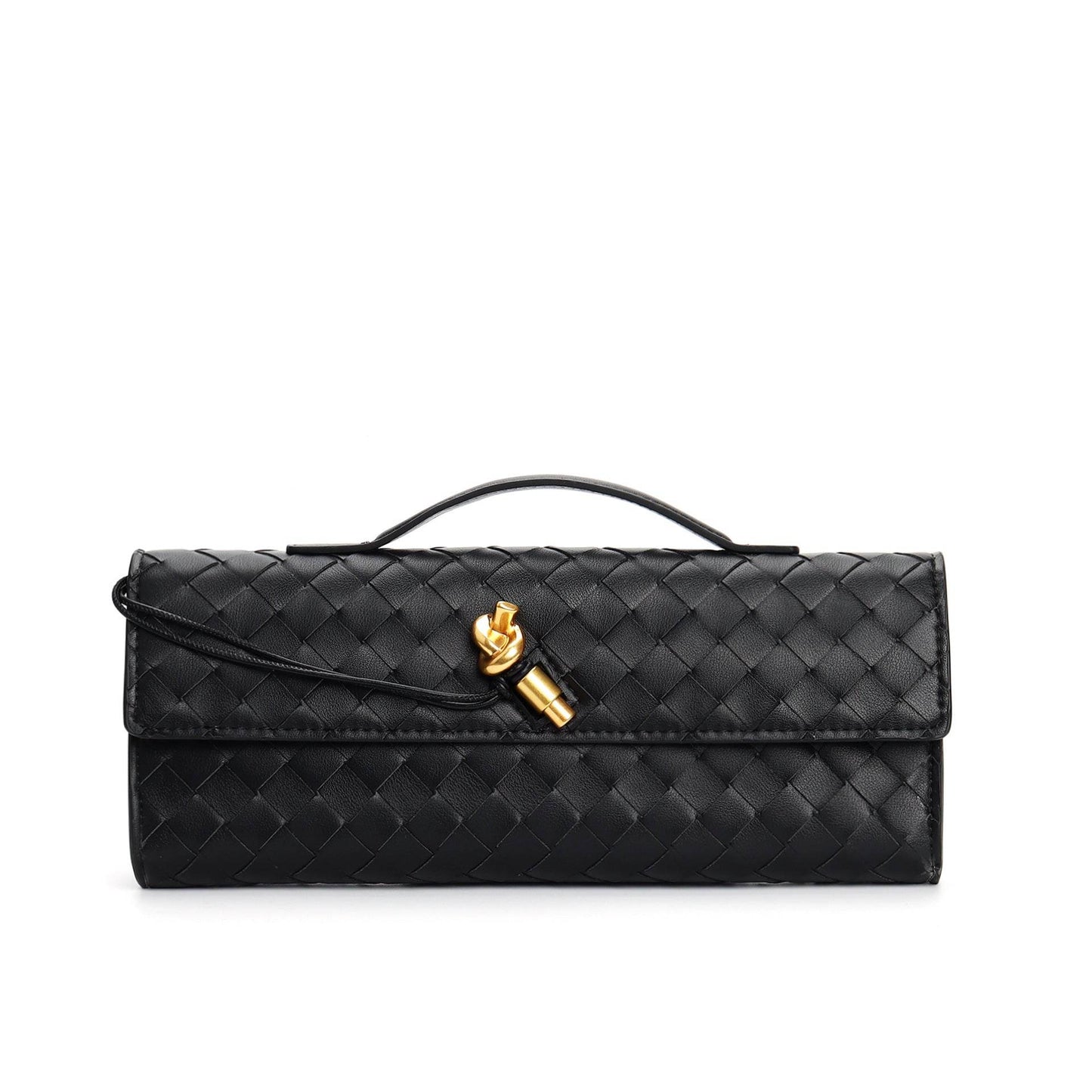 Buycenter Woven Shoulder Bag - Genuine Leather Crossbody Clutch - Buy Center