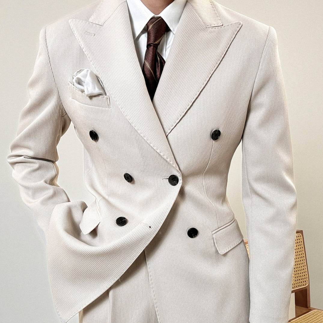 Spring Double Breasted Suit - Slim Fit for All Seasons & Modern Style - Buy Center