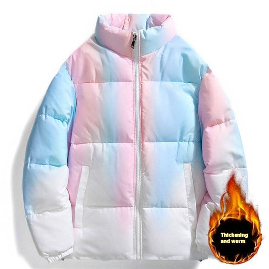 Couples Gradient Coat - Stylish Winter Jacket with Pockets for All - Buy Center