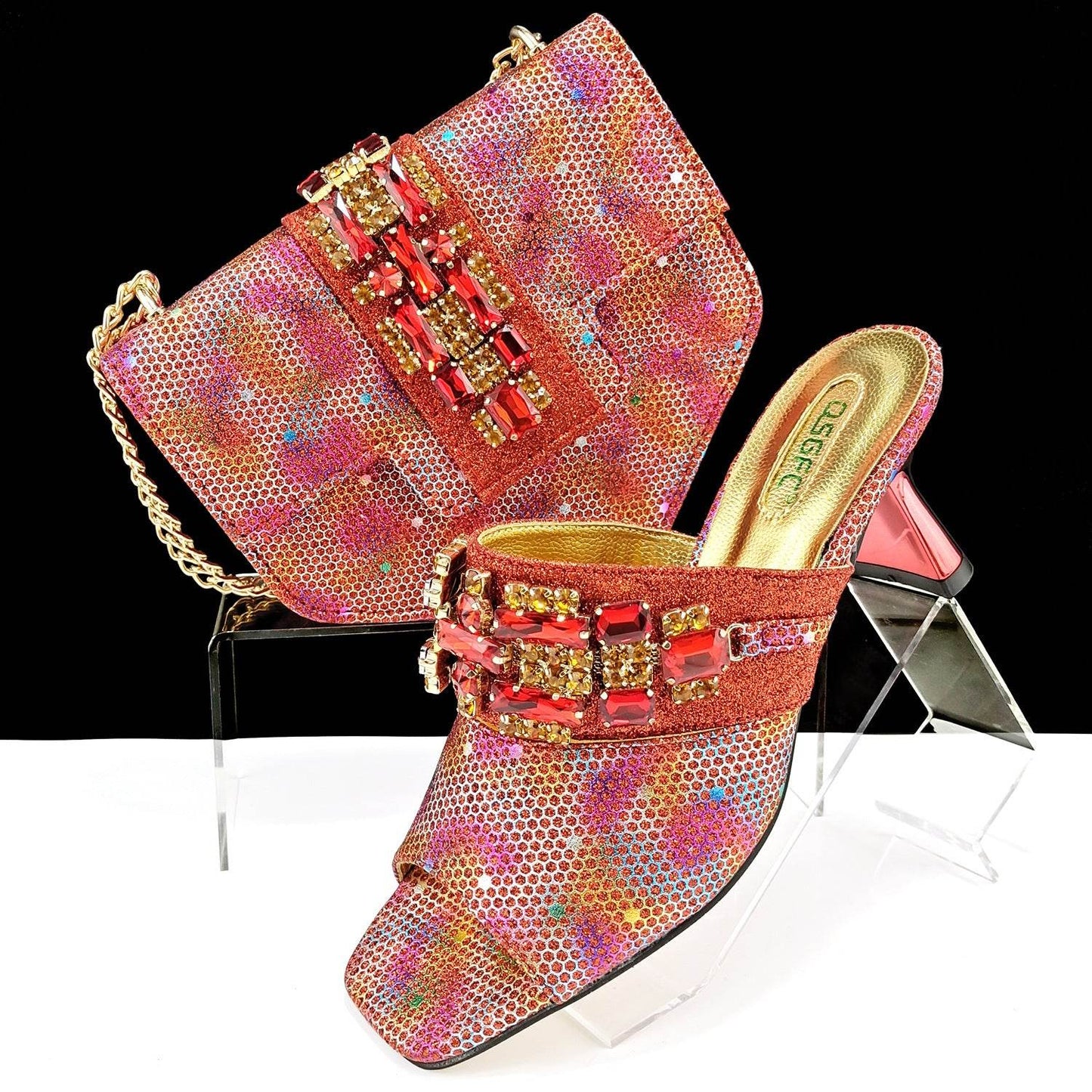 Women's Camouflage High Heel Slippers & Bag Set - Stylish & Casual 2025 - Buy Center
