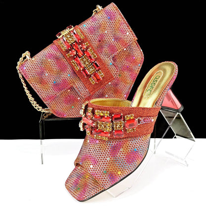 Women's Camouflage High Heel Slippers & Bag Set - Stylish & Casual 2025 - Buy Center