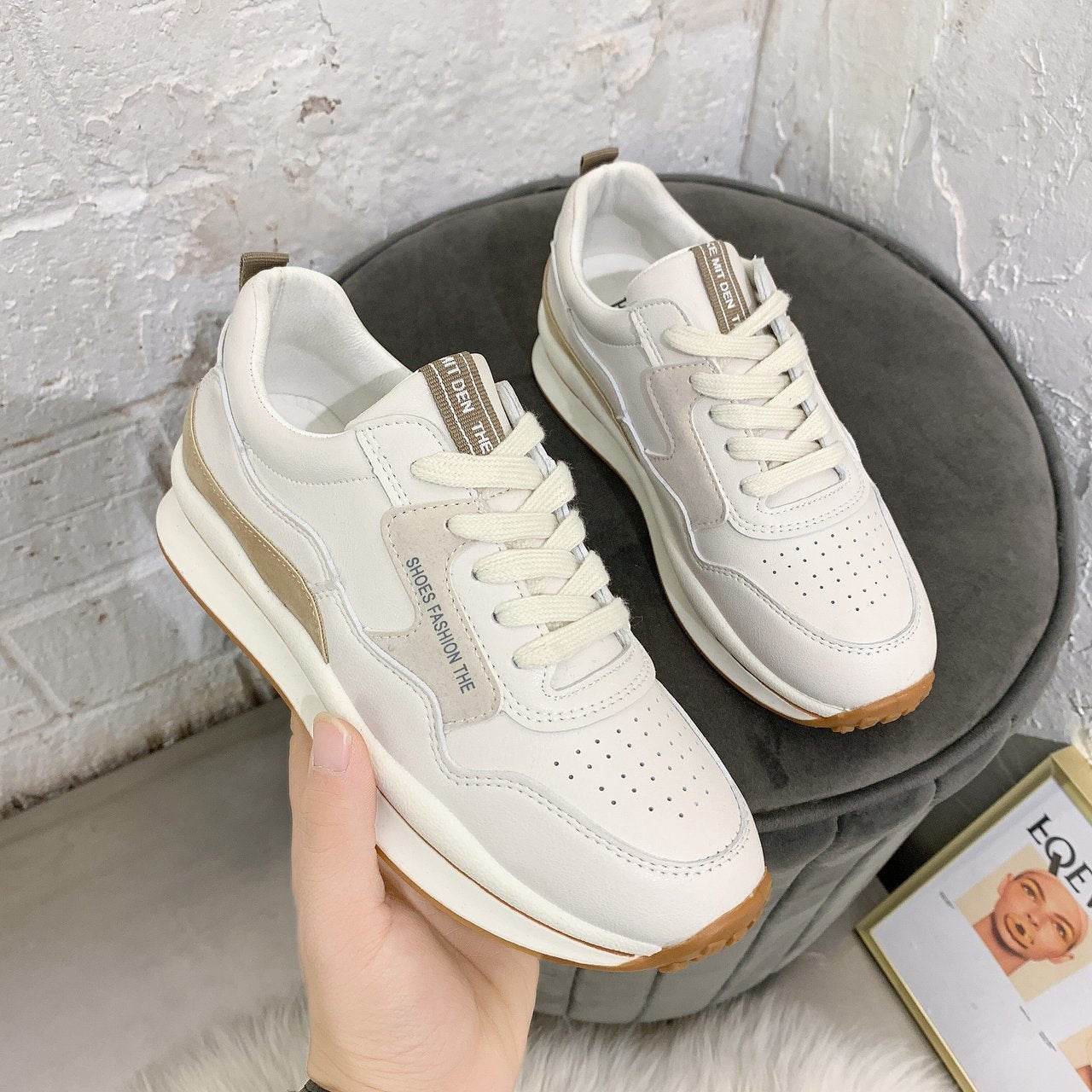 Breathable Low Top Lace-Up Shoes for Women - Stylish & Comfortable Size 41 - Buy Center