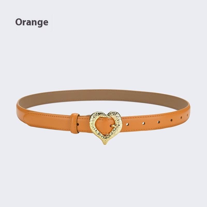 Personalized Love Leather Belt - Stylish Cowhide Accessory for Women - Buy Center