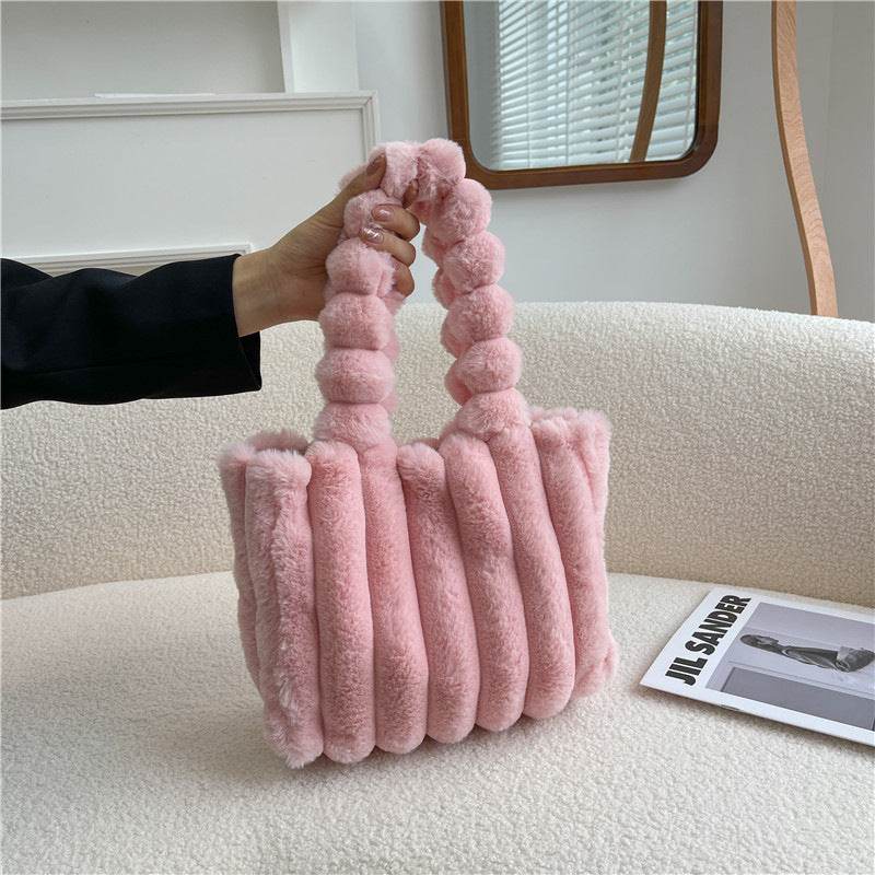 Fashion One Shoulder Plush Bag - Large Capacity Evening Bag for Women - Buy Center