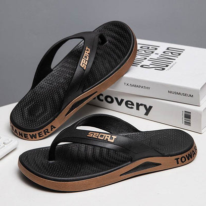 Buycenter Men's Non-slip Flip-Flops - Stylish Open Toe Sandals for Outdoors - Buy Center