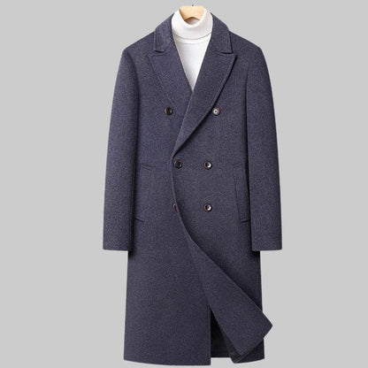 Elegant Double Breasted Wool Coat - Warm Stylish Winter Fashion 2025 - Buy Center