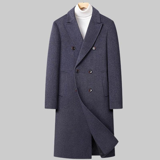 Elegant Double Breasted Wool Coat - Warm Stylish Winter Fashion 2025 - Buy Center