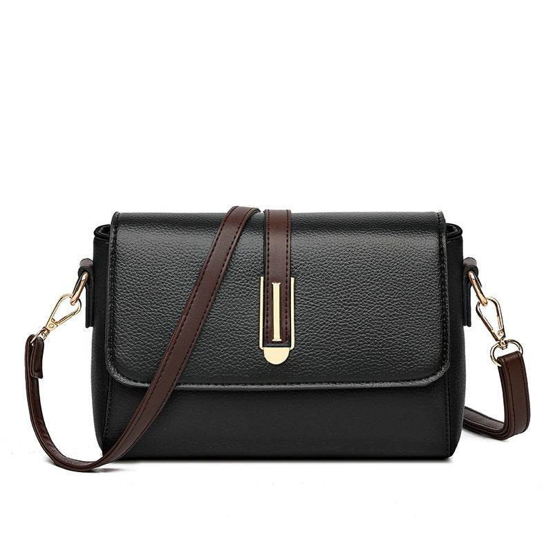 Buycenter Women's Simple Texture Messenger Bag - Urban Style, Soft PU - Buy Center