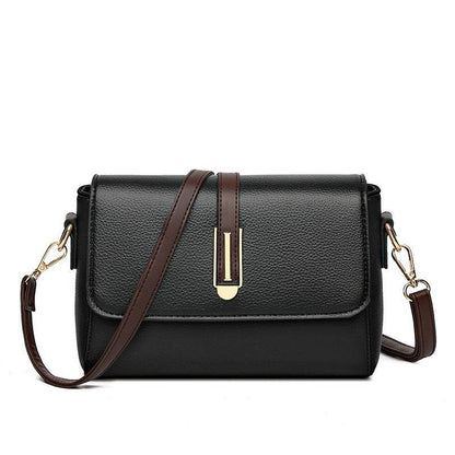 Buycenter Women's Simple Texture Messenger Bag - Urban Style, Soft PU - Buy Center