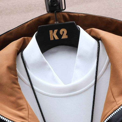 Men's Fall Jacket and Trousers Set - Stylish Leisure Wear for All Sizes