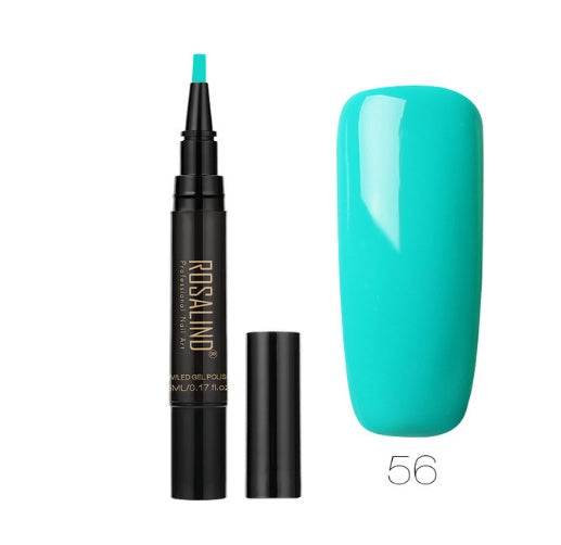 5ml Solid Color Nail Art Pen - Easy Application in 58 Vibrant Shades - Buy Center