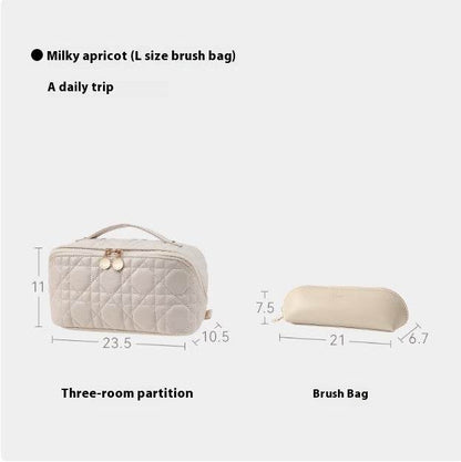 Portable Travel Makeup Bag - Stylish PU Leather for Professionals 2025 - Buy Center