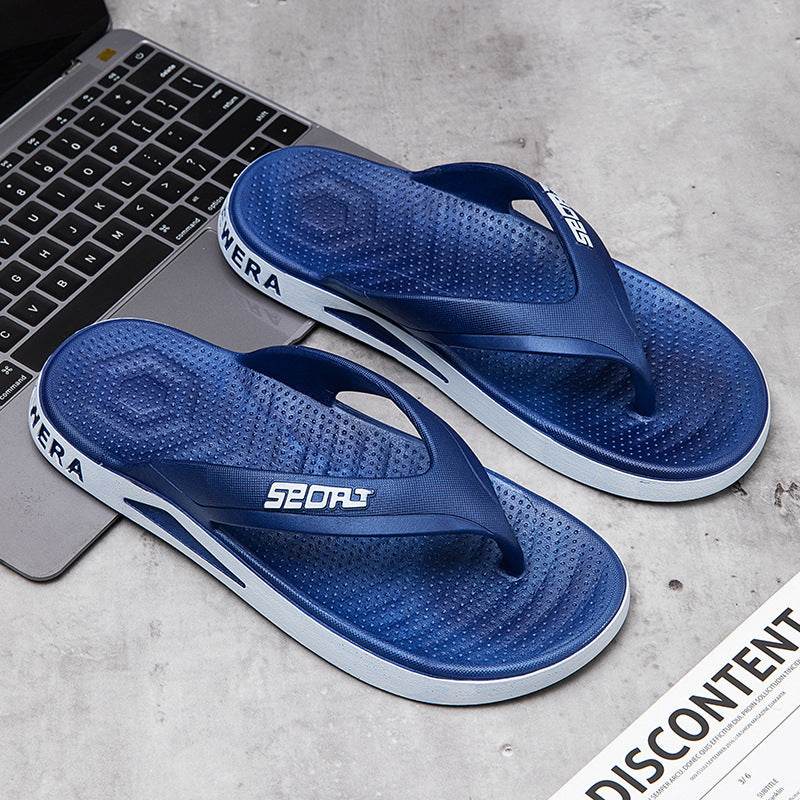 Buycenter Men's Non-slip Flip-Flops - Stylish Open Toe Sandals for Outdoors - Buy Center